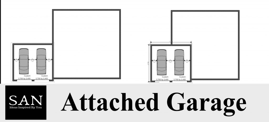 attached garage floor plans
